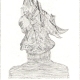 Melómano en decadencia (2001) · lápiz sobre papel · 6,2 x 4 cm